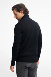 VOLMAR FULL ZIP, 69% ULL — BLACK - Ivanhoe of Sweden