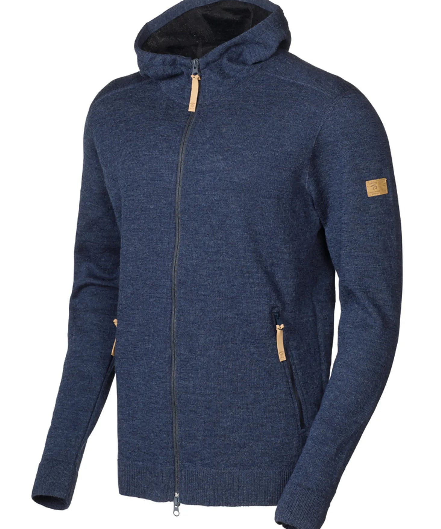 VOLMAR FULL ZIP, 69% ULL — LIGHT NAVY - Ivanhoe of Sweden