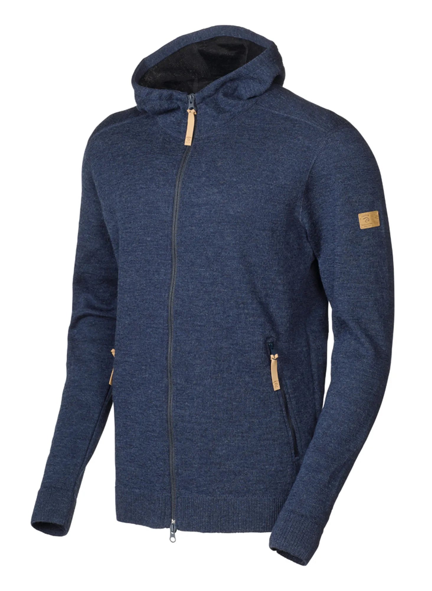 VOLMAR FULL ZIP, 69% ULL — LIGHT NAVY - Ivanhoe of Sweden