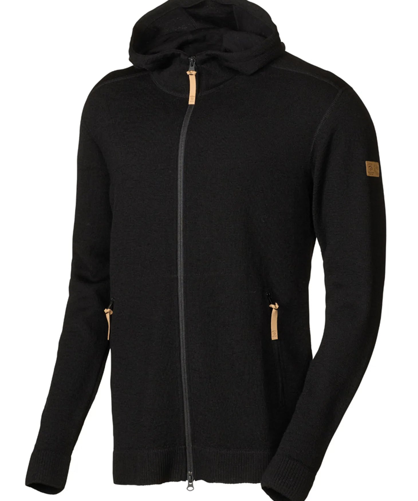 VOLMAR FULL ZIP, 69% ULL — BLACK - Ivanhoe of Sweden