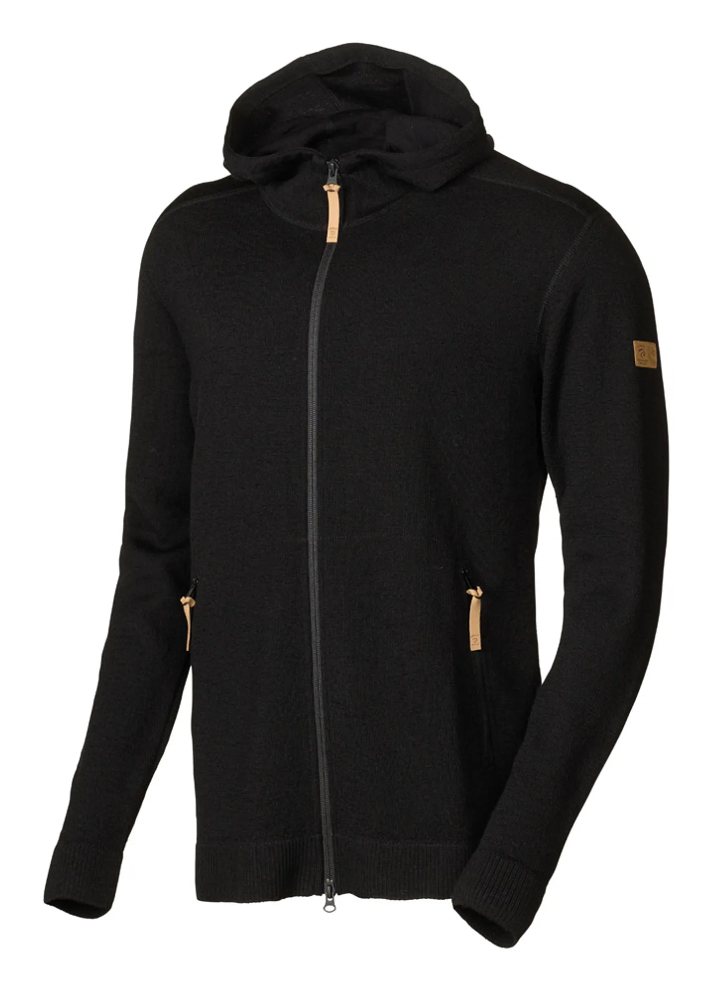 VOLMAR FULL ZIP, 69% ULL — BLACK - Ivanhoe of Sweden