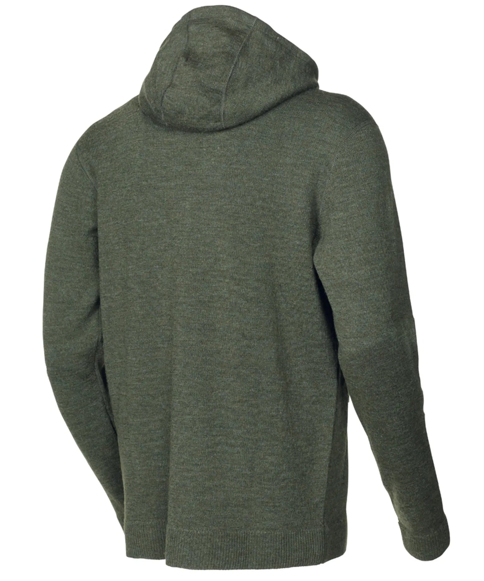 VOLMAR FULL ZIP, 69% ULL — LODEN GREEN - Ivanhoe of Sweden
