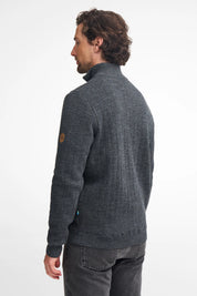HUGO HALF ZIP, WINDBREAKER, 100% ULL — LODEN GREEN - Ivanhoe of Sweden