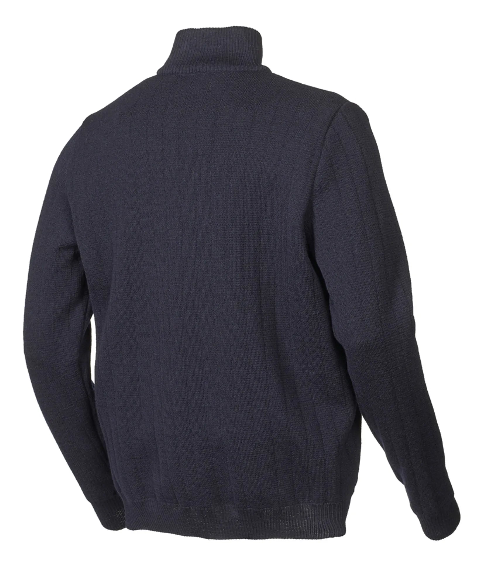 HUGO HALF ZIP, WINDBREAKER, 100% ULL — NAVY - Ivanhoe of Sweden