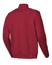 HUGO HALF ZIP, WINDBREAKER, 100% ULL — DEEP RED - Ivanhoe of Sweden