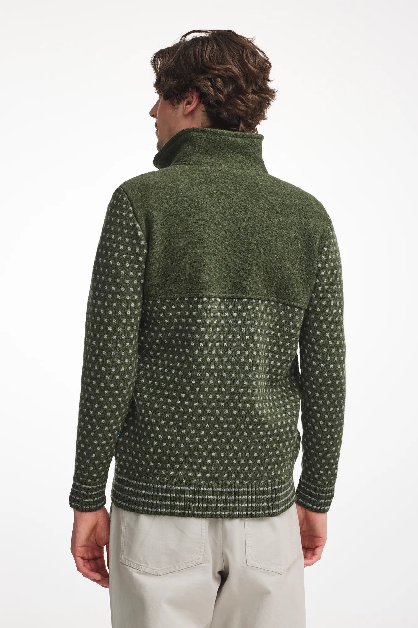 SVERRE HALF ZIP — LODEN GREEN - Ivanhoe of Sweden
