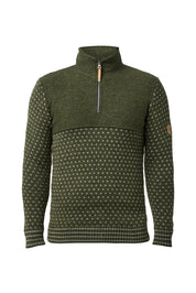 SVERRE HALF ZIP — LODEN GREEN - Ivanhoe of Sweden