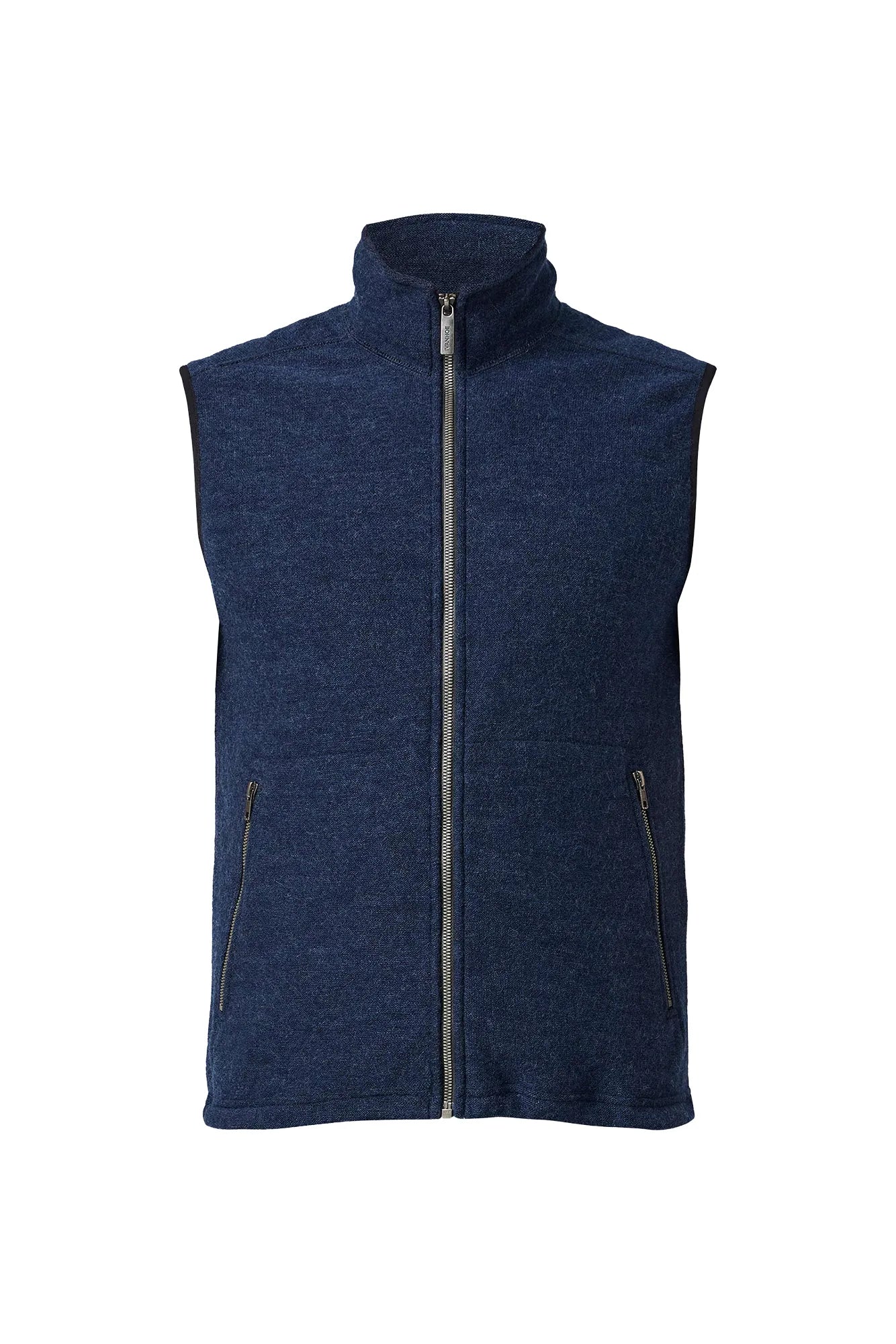 KURRE VEST, 60% FILTAD ULL, 40% LYOCELL — LIGHT NAVY - Ivanhoe of Sweden