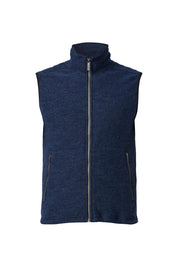 KURRE VEST, 60% FILTAD ULL, 40% LYOCELL — LIGHT NAVY - Ivanhoe of Sweden