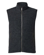 KURRE VEST, 60% FILTAD ULL, 40% LYOCELL — GRAPHITE MARL - Ivanhoe of Sweden
