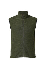 KURRE VEST, 60% FILTAD ULL, 40% LYOCELL   — LODEN GREEN