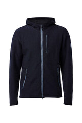 TITUS HOOD, 98 % ULD — MARINEBLÅ