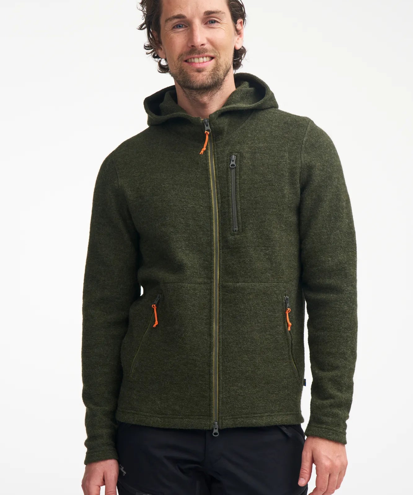 TITUS HOOD, 98% ULL — LODEN GREEN - Ivanhoe of Sweden