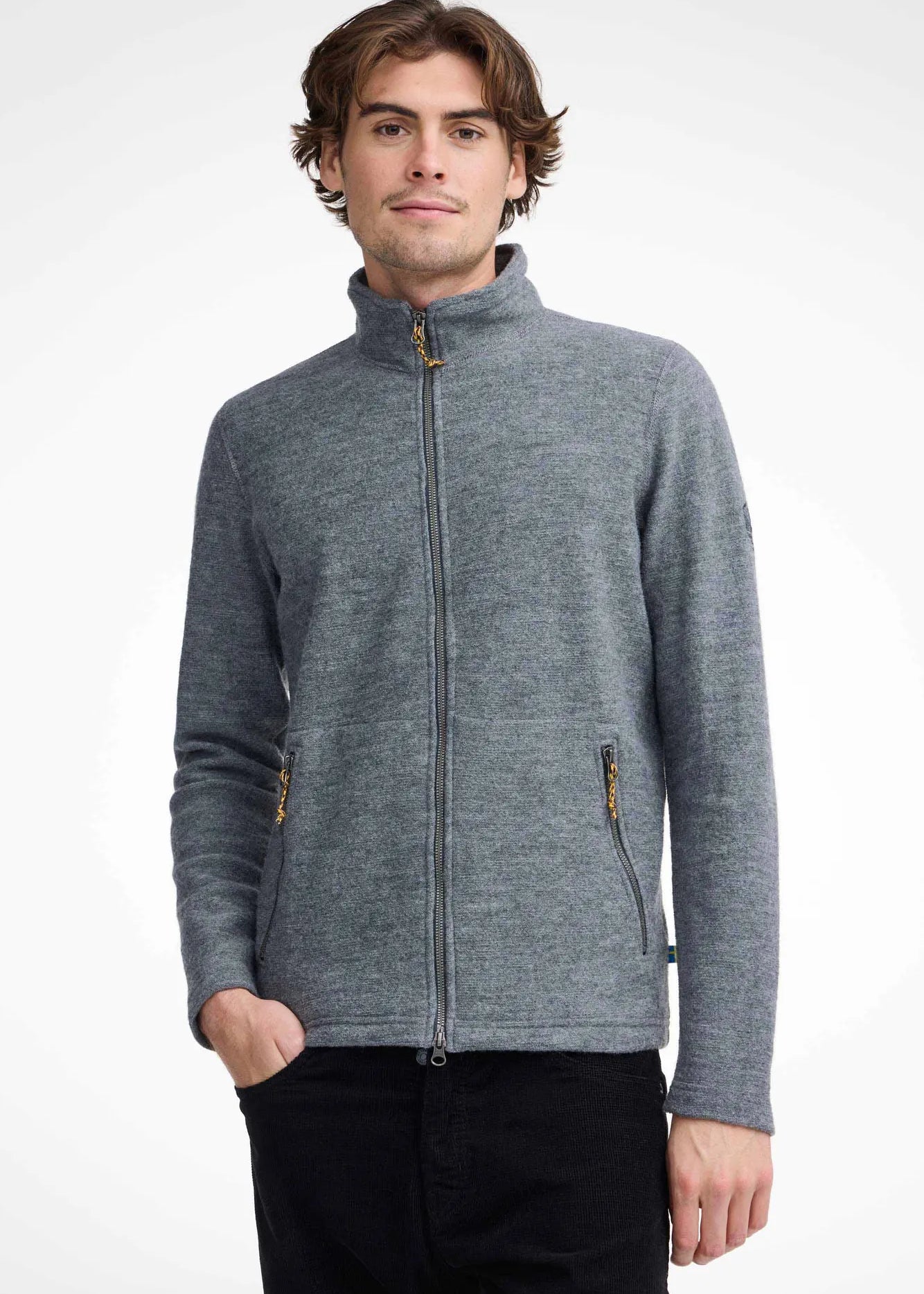 LOUIE FULL ZIP , 98% ULL — GREY - Ivanhoe of Sweden