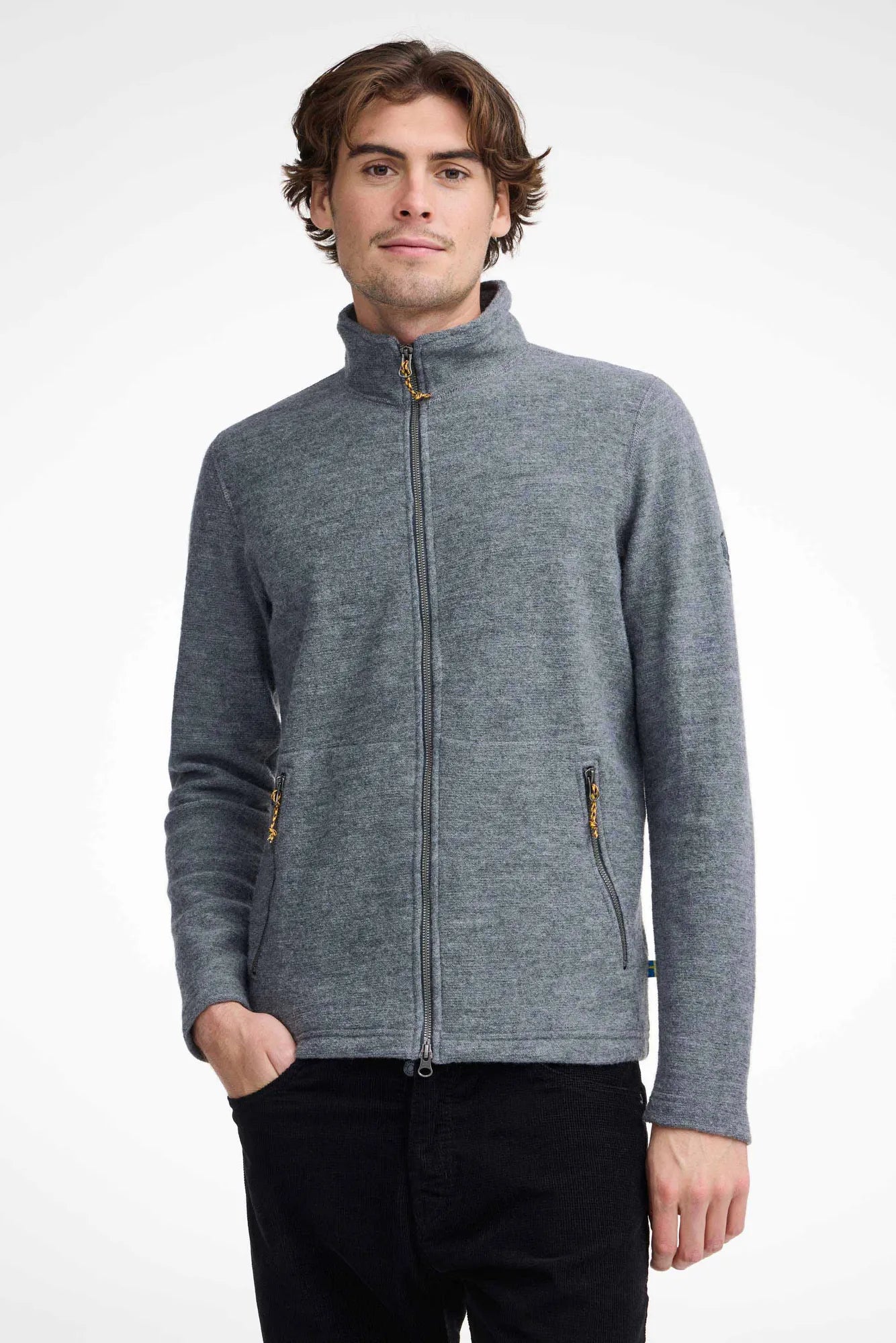 LOUIE FULL ZIP , 98% ULL — GREY - Ivanhoe of Sweden