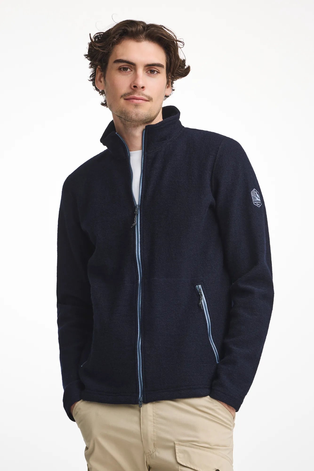 LOUIE FULL ZIP , 98% ULL — NAVY - Ivanhoe of Sweden