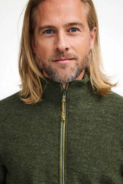 LOUIE FULL ZIP , 98% ULL — LODEN GREEN - Ivanhoe of Sweden