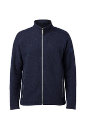 DANNY FULL ZIP, 100% FILTAD ULL — LIGHT NAVY - Ivanhoe of Sweden