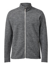 DANNY FULL ZIP, 100% FILTAD ULL — GREY - Ivanhoe of Sweden