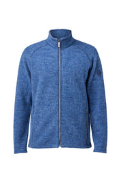 DANNY FULL ZIP, 100% FILTAD ULL — DENIM - Ivanhoe of Sweden