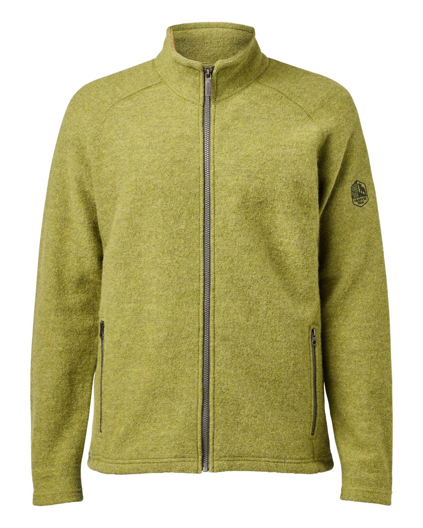 DANNY FULL ZIP, 100% FILTAD ULL — PEAT MOSS - Ivanhoe of Sweden