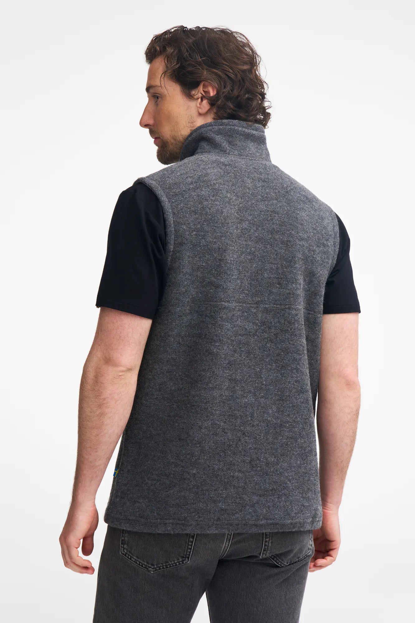 DANTE VEST, 100% FILTAD ULL — GRAPHITE MARL - Ivanhoe of Sweden