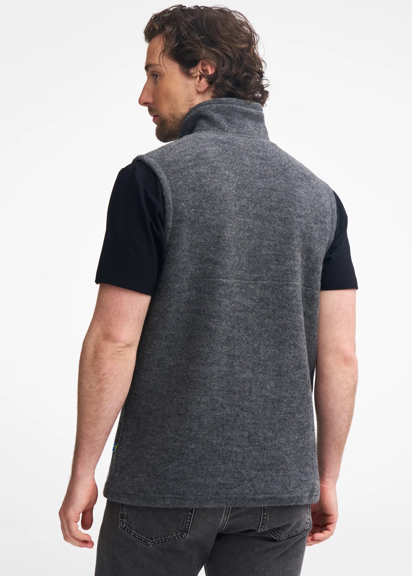 DANTE VEST, 100% FILTAD ULL — GREY - Ivanhoe of Sweden