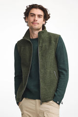 DANTE VEST, 100% FILTAD ULL — LODEN GREEN