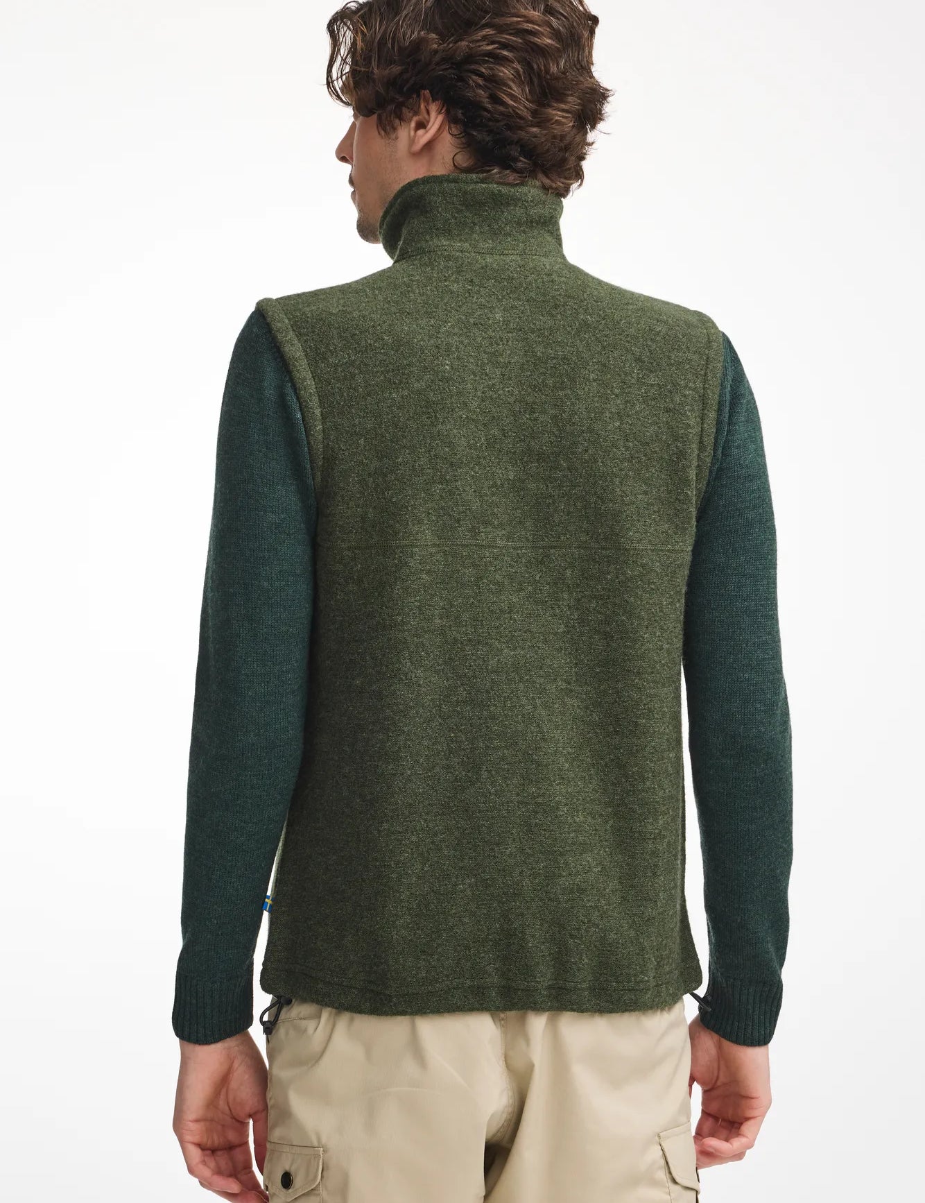 DANTE VEST, 100% FILTAD ULL — LODEN GREEN - Ivanhoe of Sweden