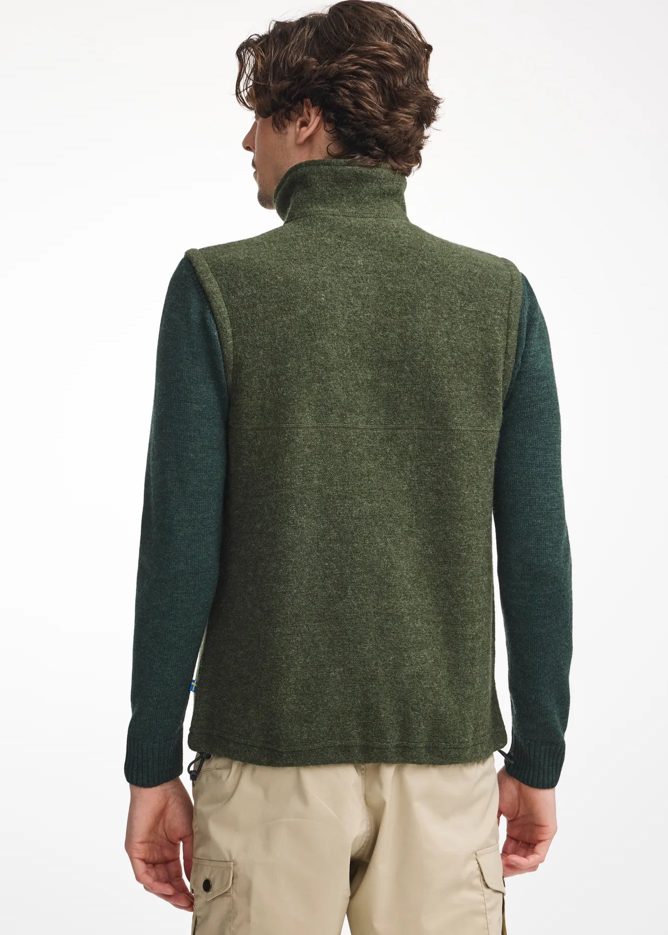 DANTE VEST, 100% FILTAD ULL — LODEN GREEN - Ivanhoe of Sweden