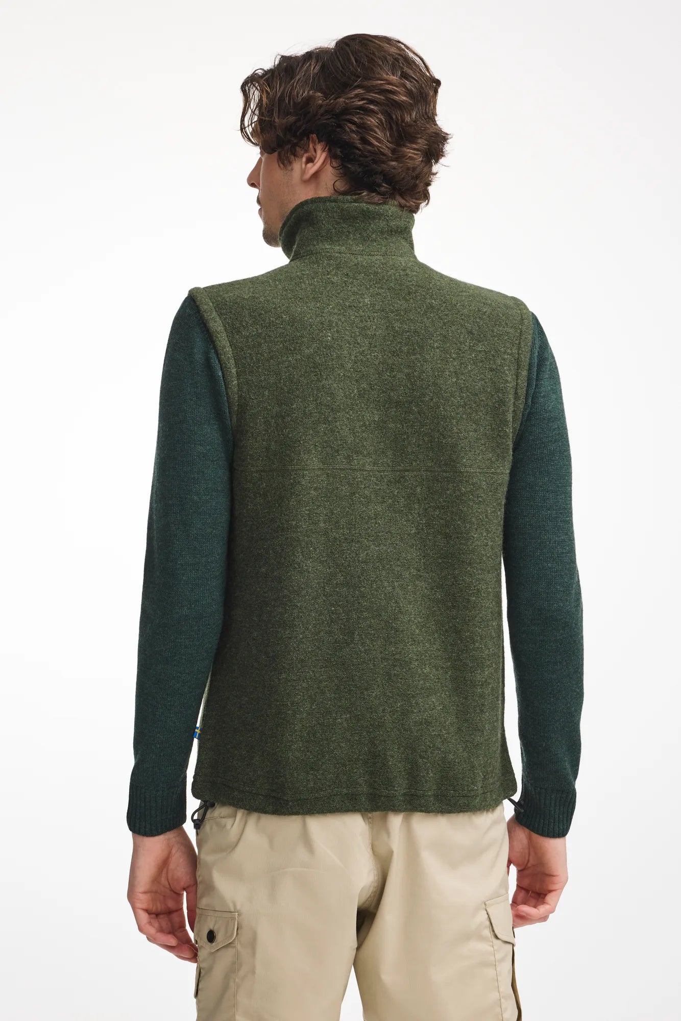 DANTE VEST, 100% FILTAD ULL — LODEN GREEN - Ivanhoe of Sweden