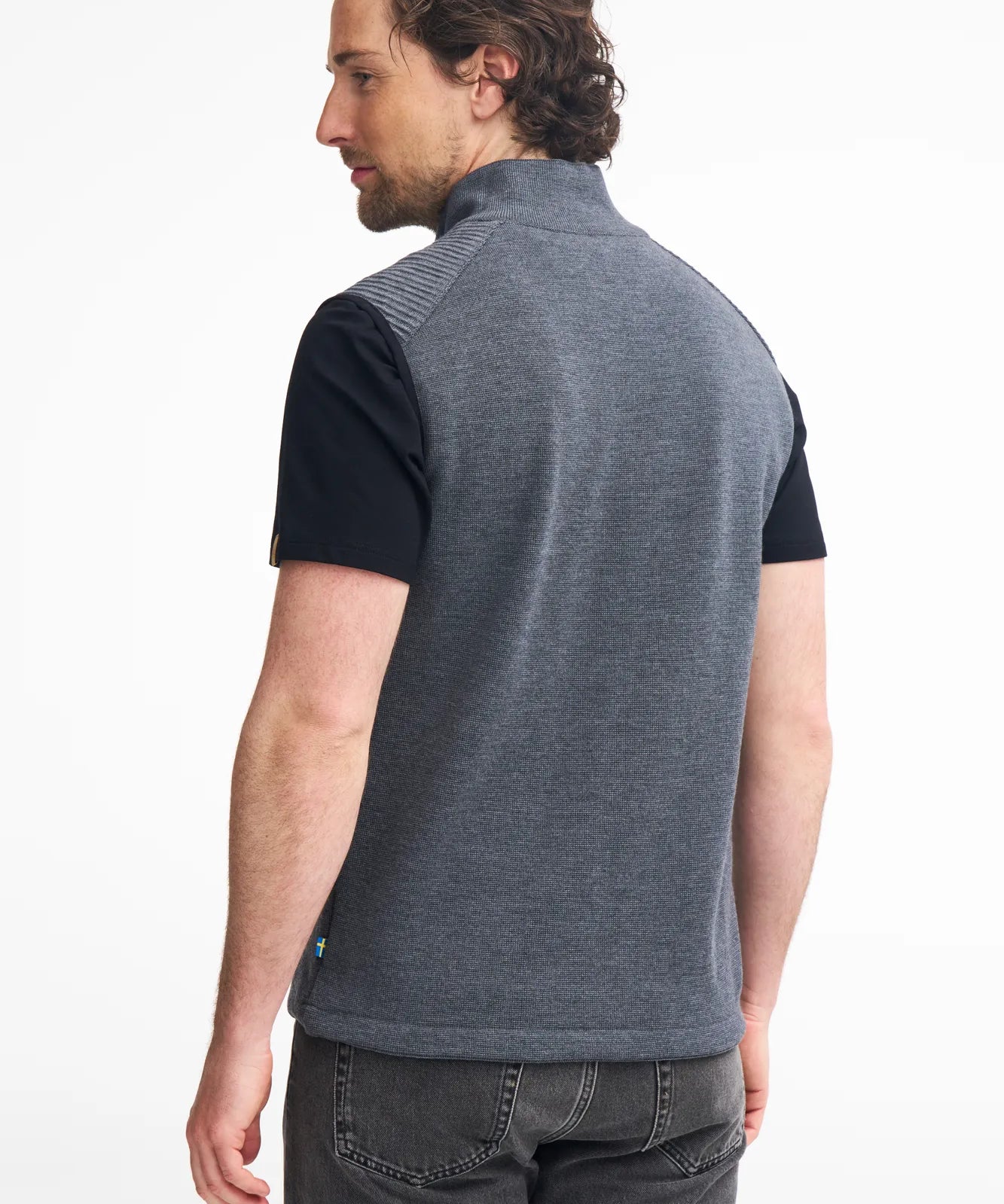 RALF VEST, 100% FINE MERINOULL — GREY - Ivanhoe of Sweden