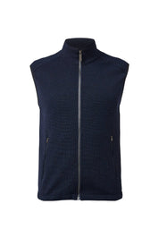 RALF VEST, 100% FINE MERINOULL — NAVY - Ivanhoe of Sweden