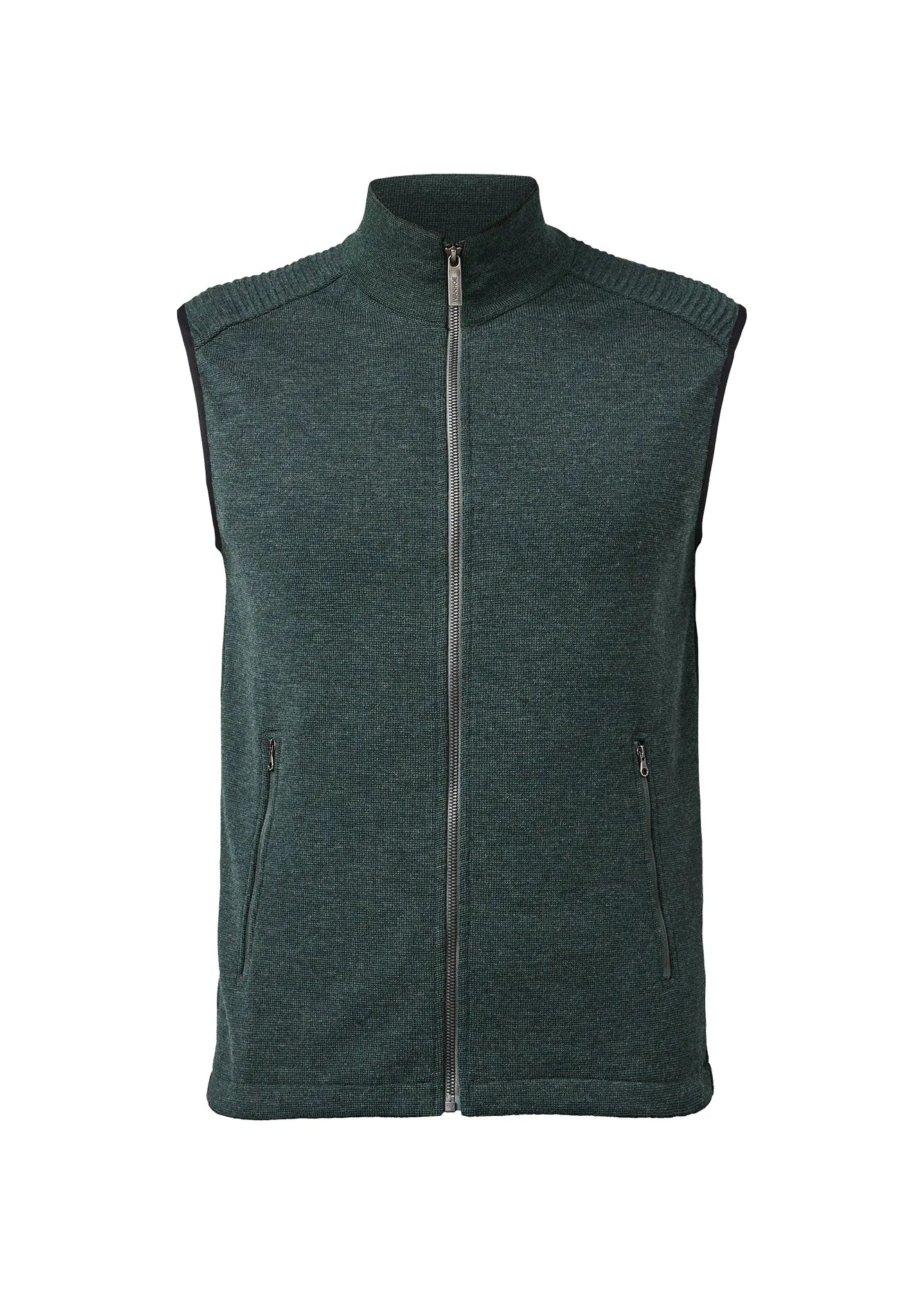 RALF VEST, 100% FINE MERINOULL — RIFLE GREEN - Ivanhoe of Sweden
