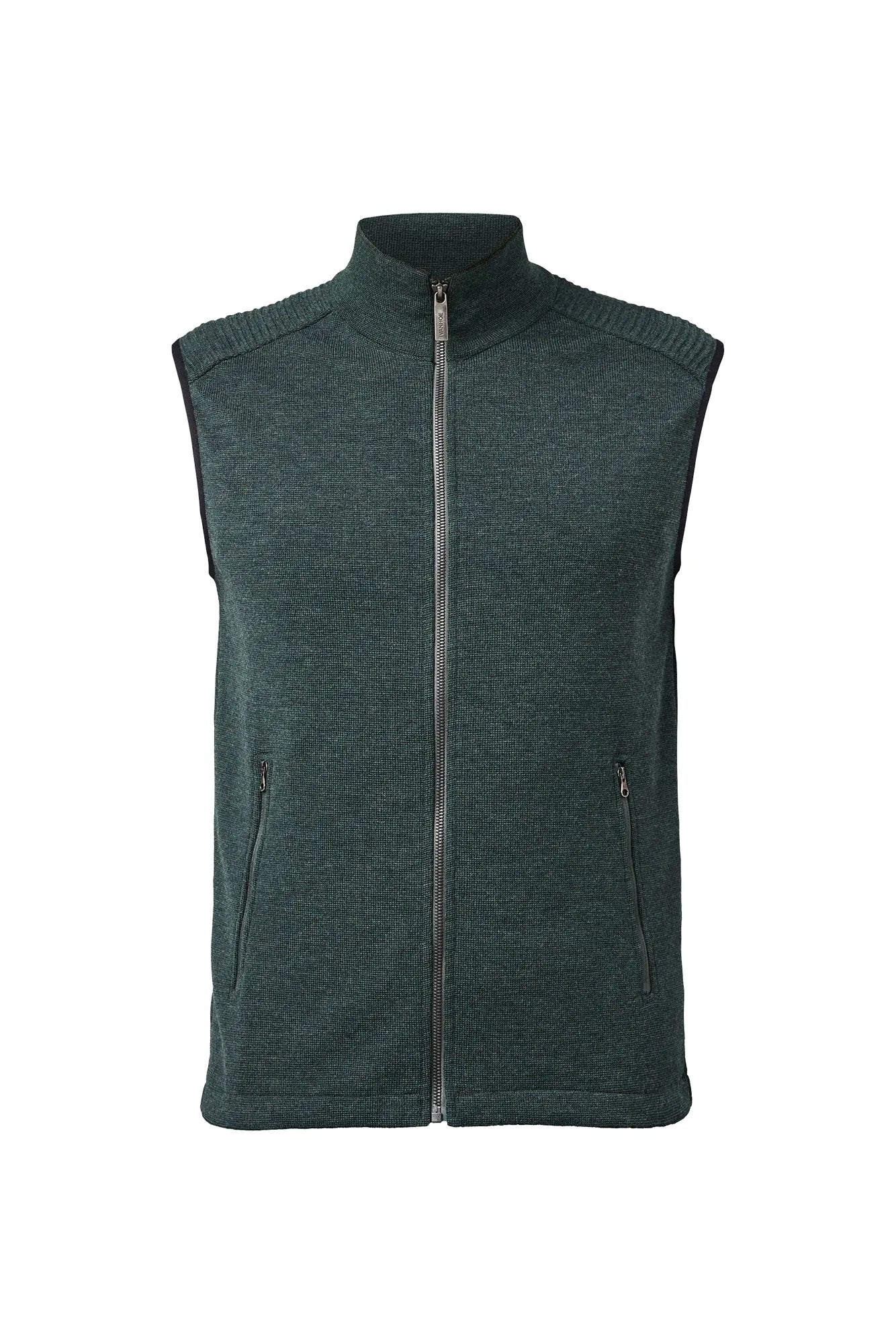RALF VEST, 100% FINE MERINOULL — RIFLE GREEN - Ivanhoe of Sweden
