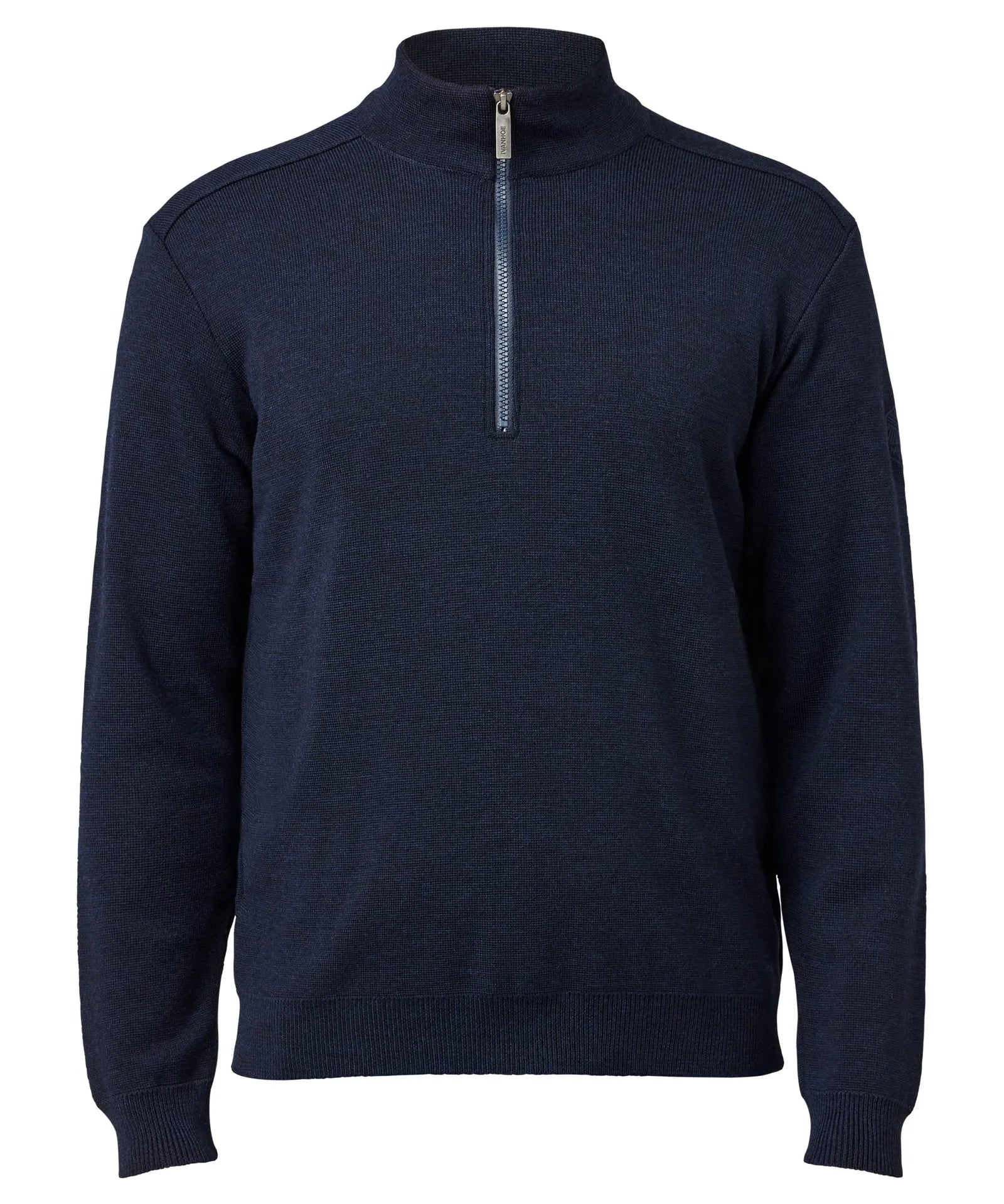 RUBEN HALF ZIP, 100% FINE MERINOULL — NAVY - Ivanhoe of Sweden