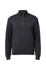 RUBEN HALF ZIP — GRAPHITE MARL