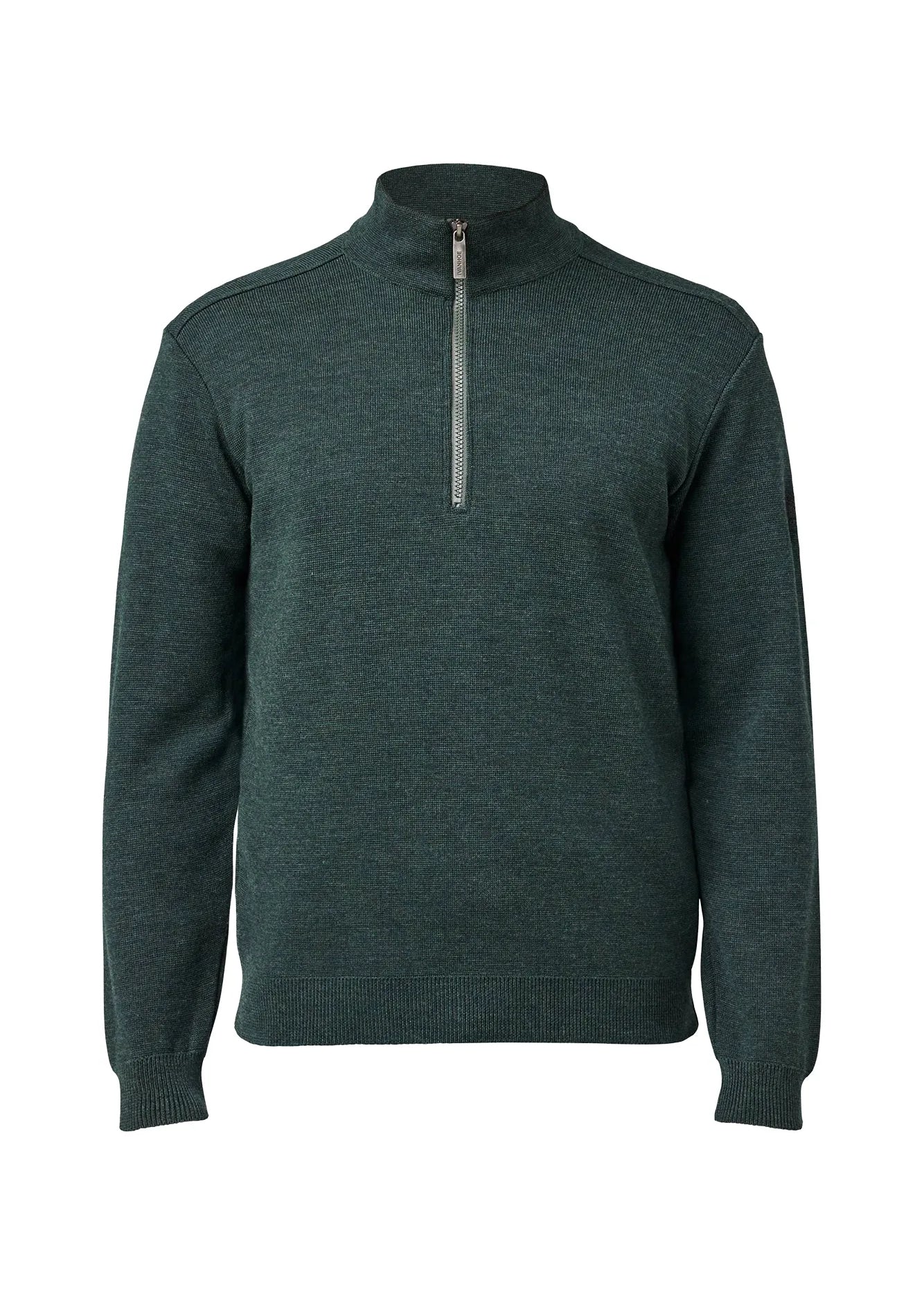 RUBEN HALF ZIP, 100% FINE MERINOULL — RIFLE GREEN - Ivanhoe of Sweden