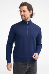 RUBEN HALF ZIP — STEELBLUE