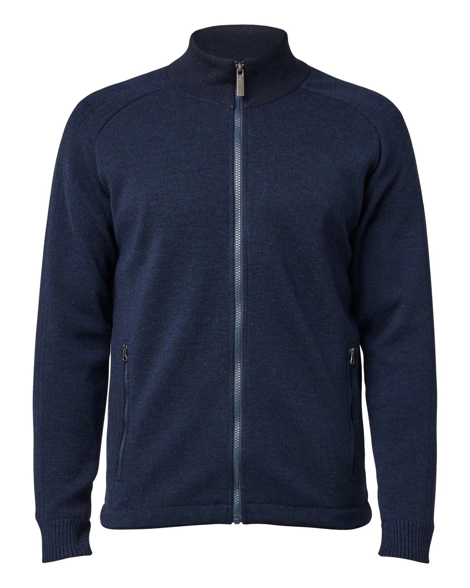 HENRY FULL ZIP WB, 100% FINE MERINOULL — NAVY - Ivanhoe of Sweden