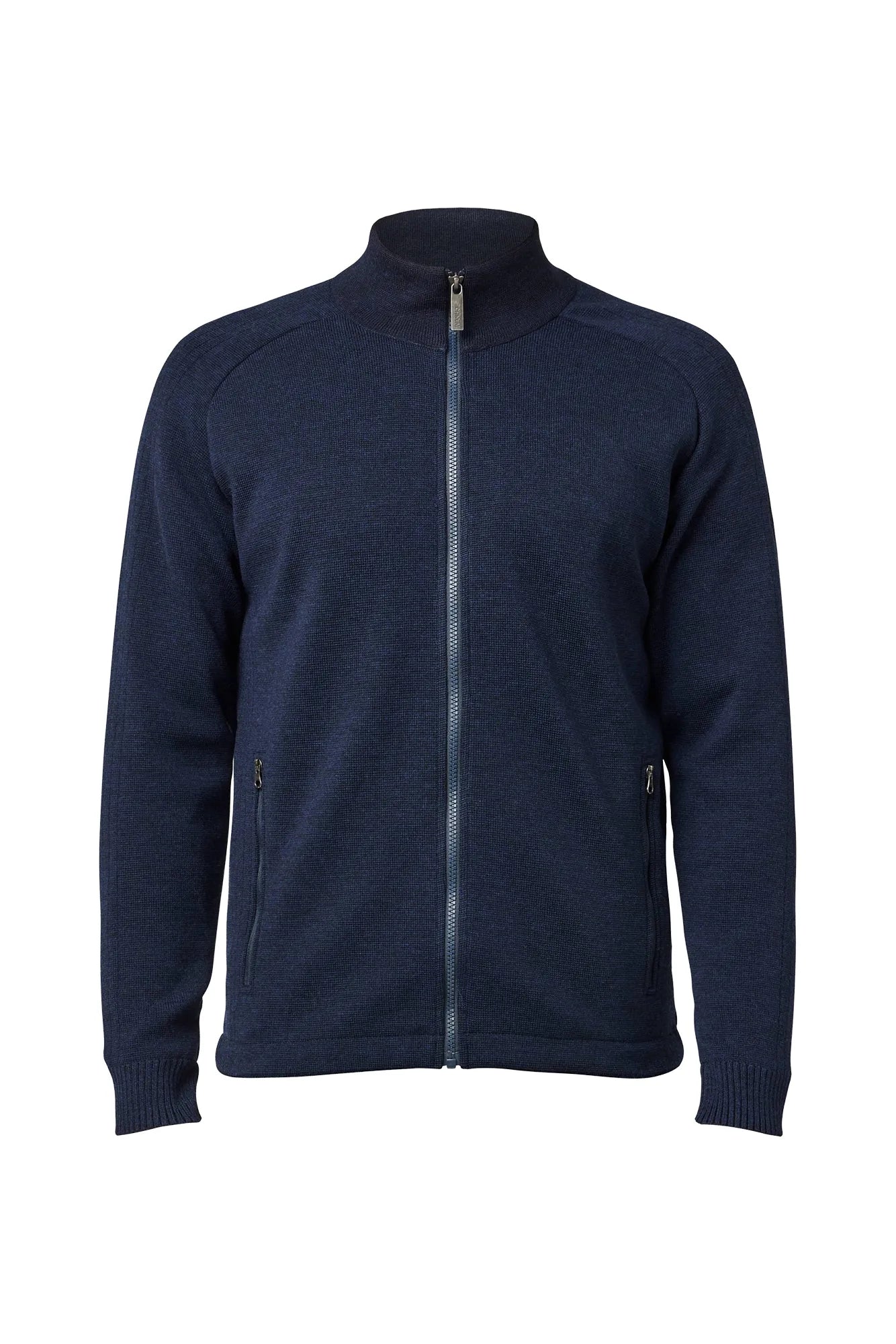 HENRY FULL ZIP WB, 100% FINE MERINOULL — NAVY - Ivanhoe of Sweden