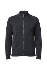HENRY FULL ZIP WB, 100% FINE MERINOULL — GRAPHITE MARL - Ivanhoe of Sweden
