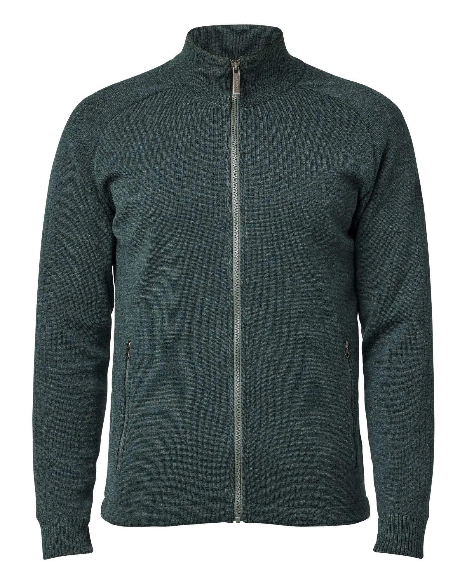 HENRY FULL ZIP WB, 100% FINE MERINOULL — RIFLE GREEN - Ivanhoe of Sweden