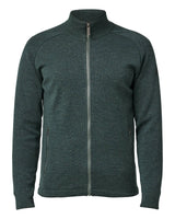 HENRY FULL ZIP WB, 100% FINE MERINOULL — RIFLE GREEN