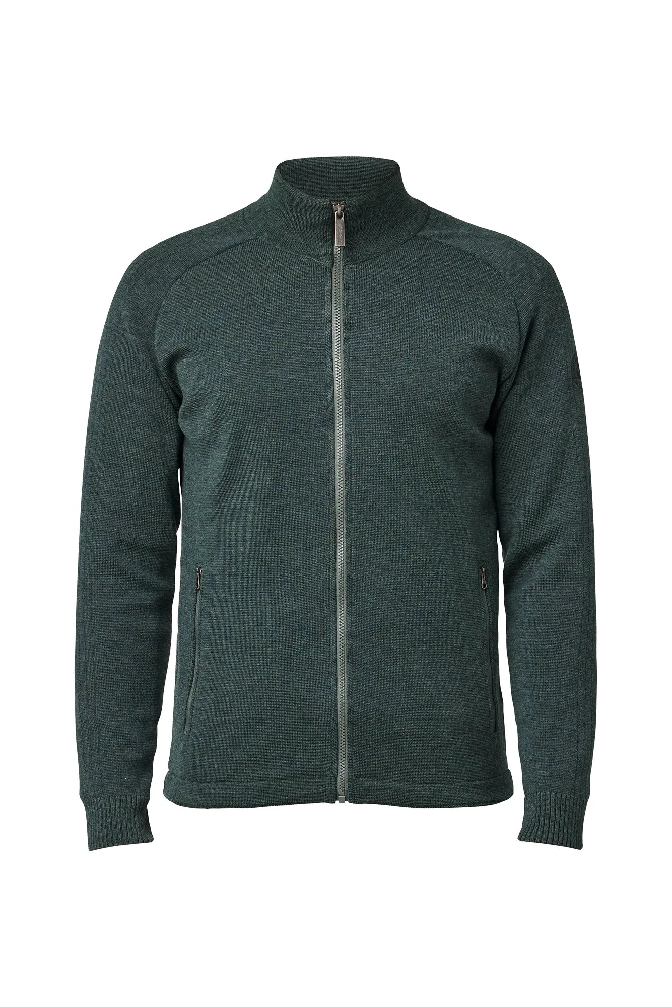 HENRY FULL ZIP WB, 100% FINE MERINOULL — RIFLE GREEN - Ivanhoe of Sweden