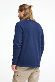 HENRY FULL ZIP WB, 100% FINE MERINOULL — STEELBLUE - Ivanhoe of Sweden