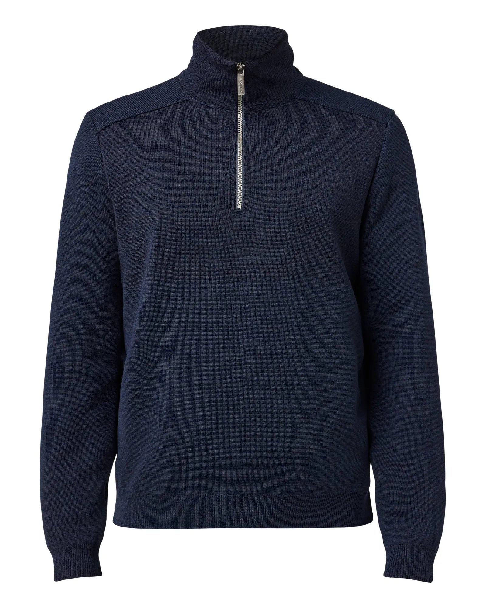 RUBEN HALF ZIP WB, 100% FINE MERINOULL — NAVY - Ivanhoe of Sweden