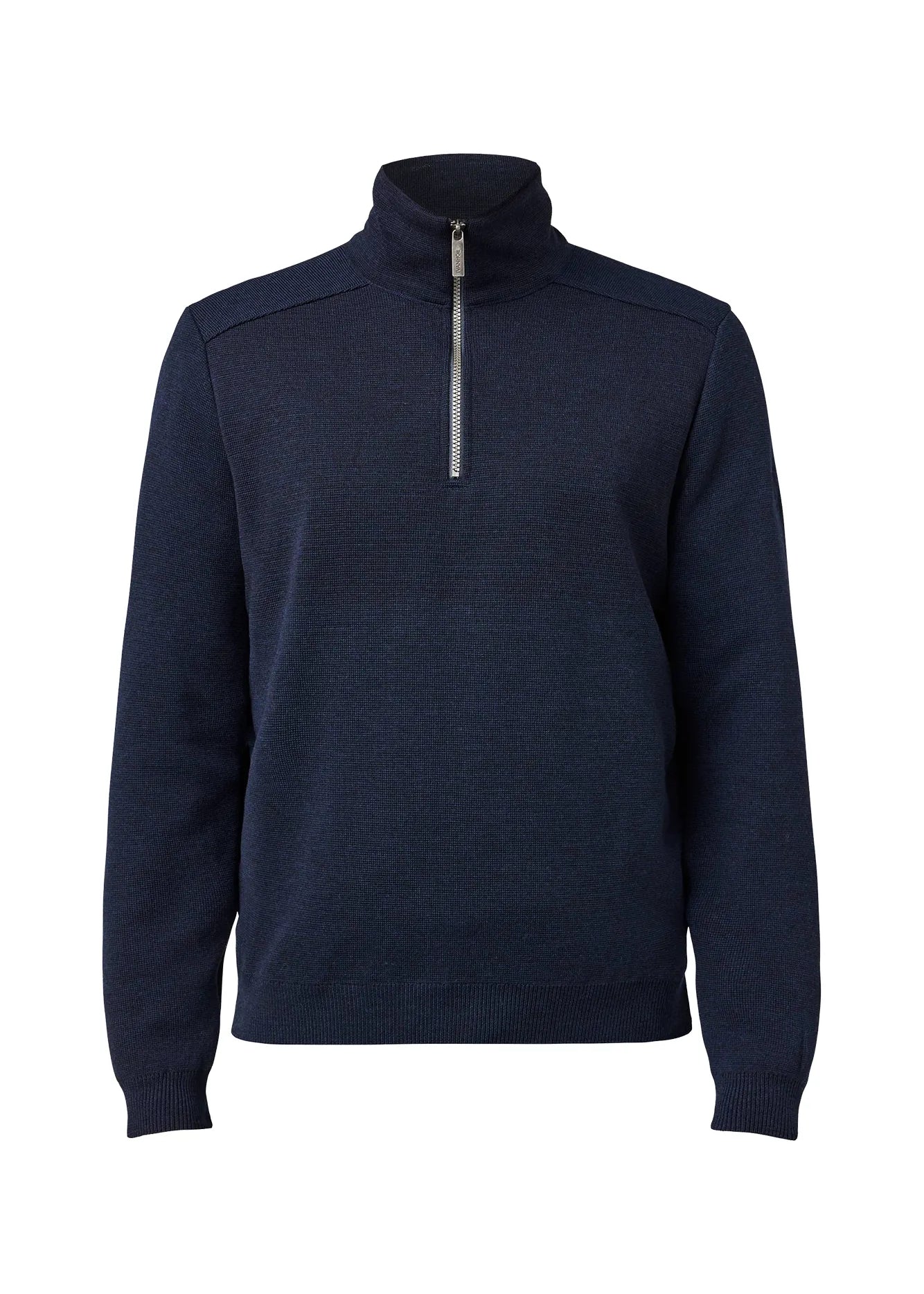 RUBEN HALF ZIP WB, 100% FINE MERINOULL — NAVY - Ivanhoe of Sweden
