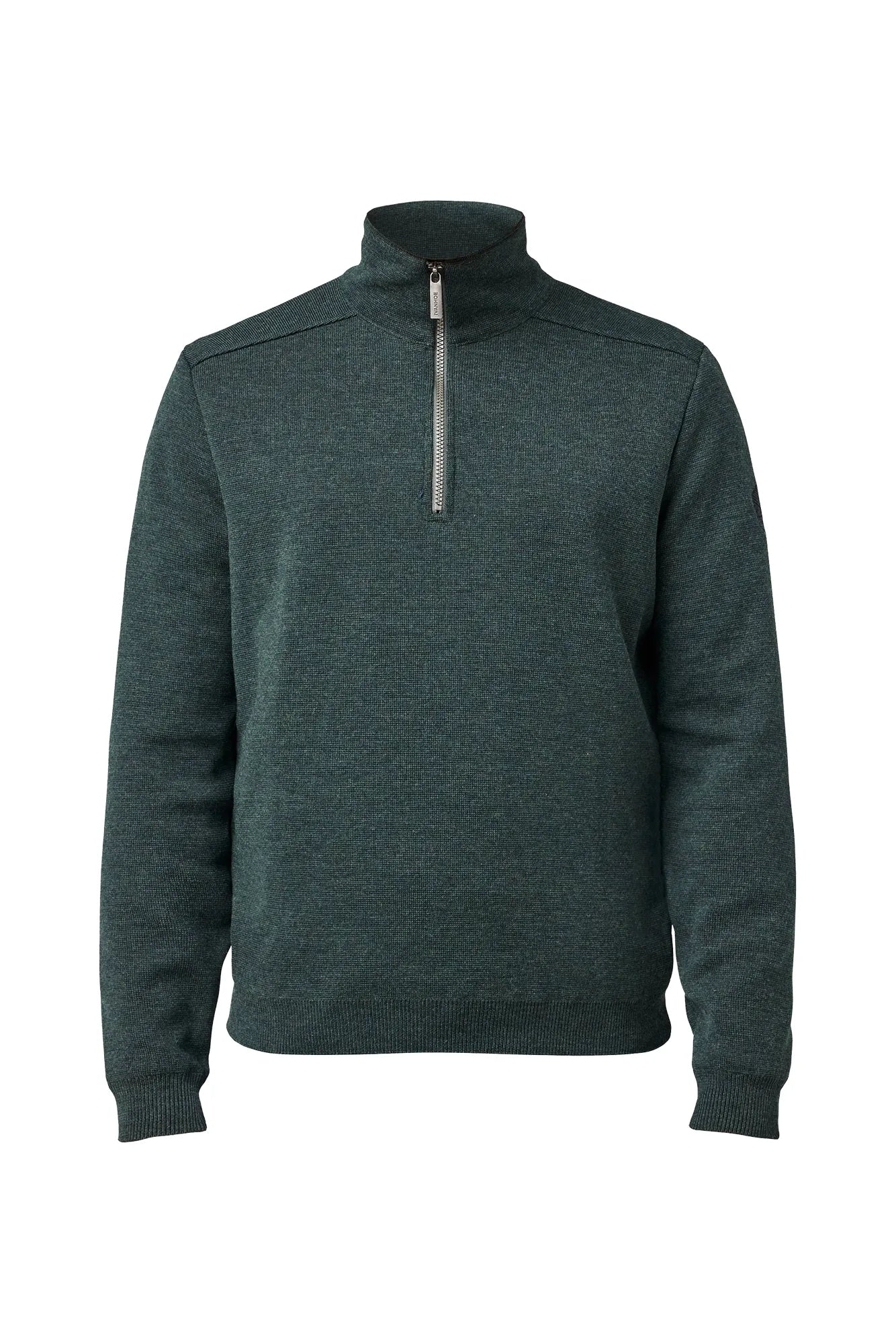 RUBEN HALF ZIP WB, 100% FINE MERINOULL — RIFLE GREEN - Ivanhoe of Sweden