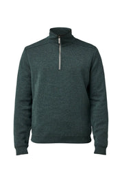 RUBEN HALF ZIP WB, 100% FINE MERINOULL — RIFLE GREEN - Ivanhoe of Sweden
